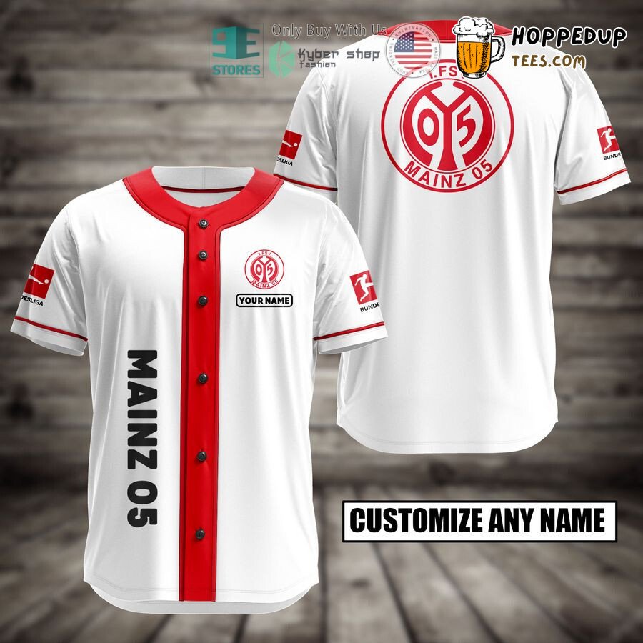 1. FSV Mainz 05 Custom Name Baseball Jersey Unisex Shirt