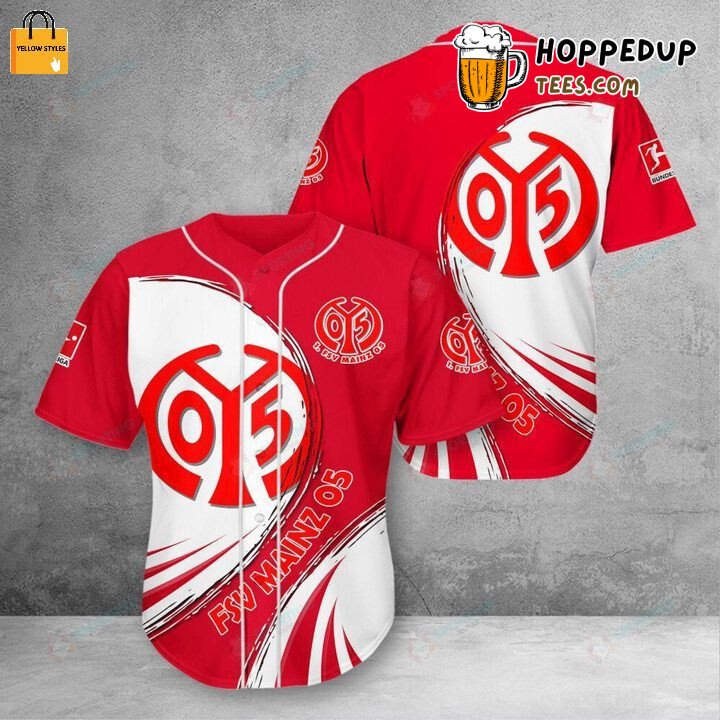 1. FSV Mainz 05 Red White Baseball Jersey Unisex Shirt