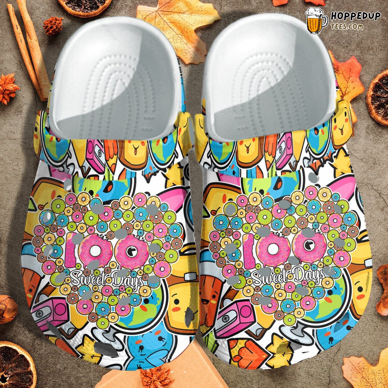 100 Sweet Day Themed Crocbland Comfortable Unique Gift Clogs