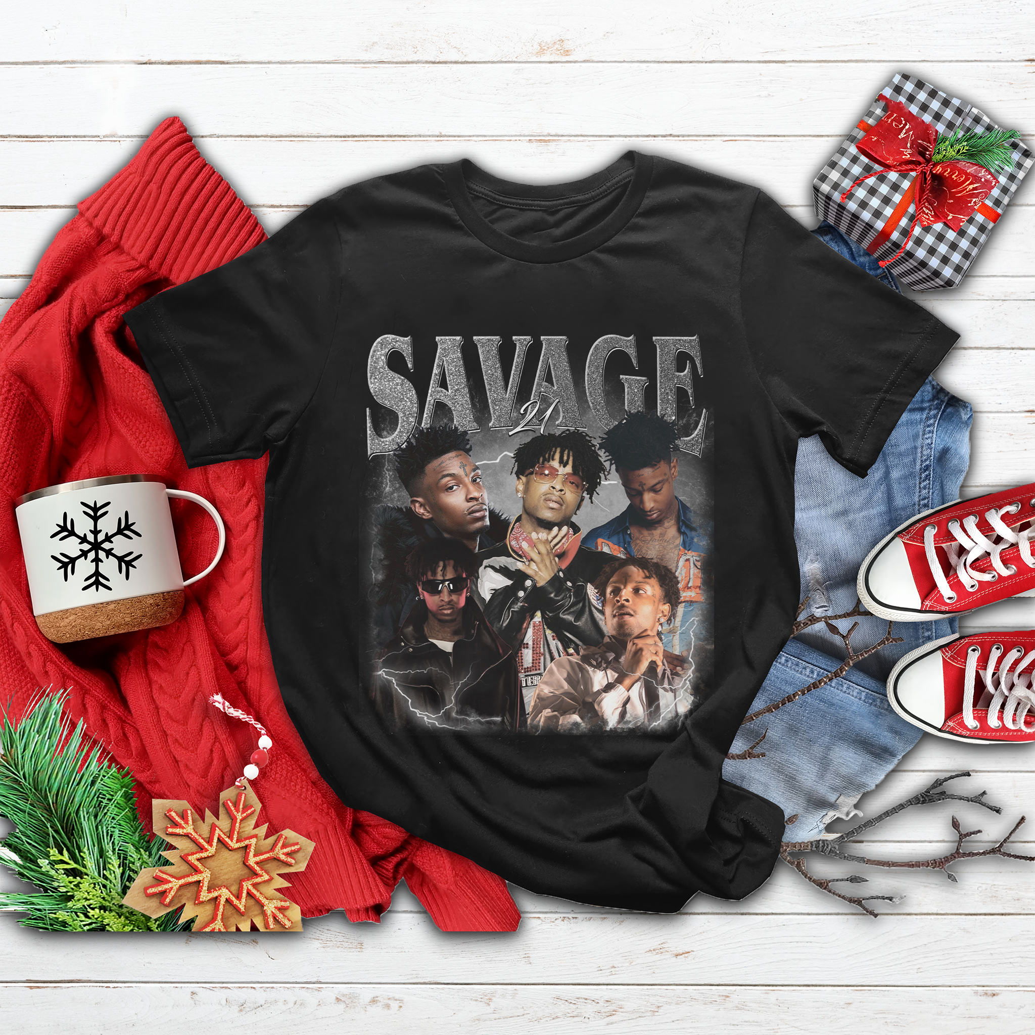 21 Savage Graphic Music T-Shirt – Perfect for Concert and Tour Fans