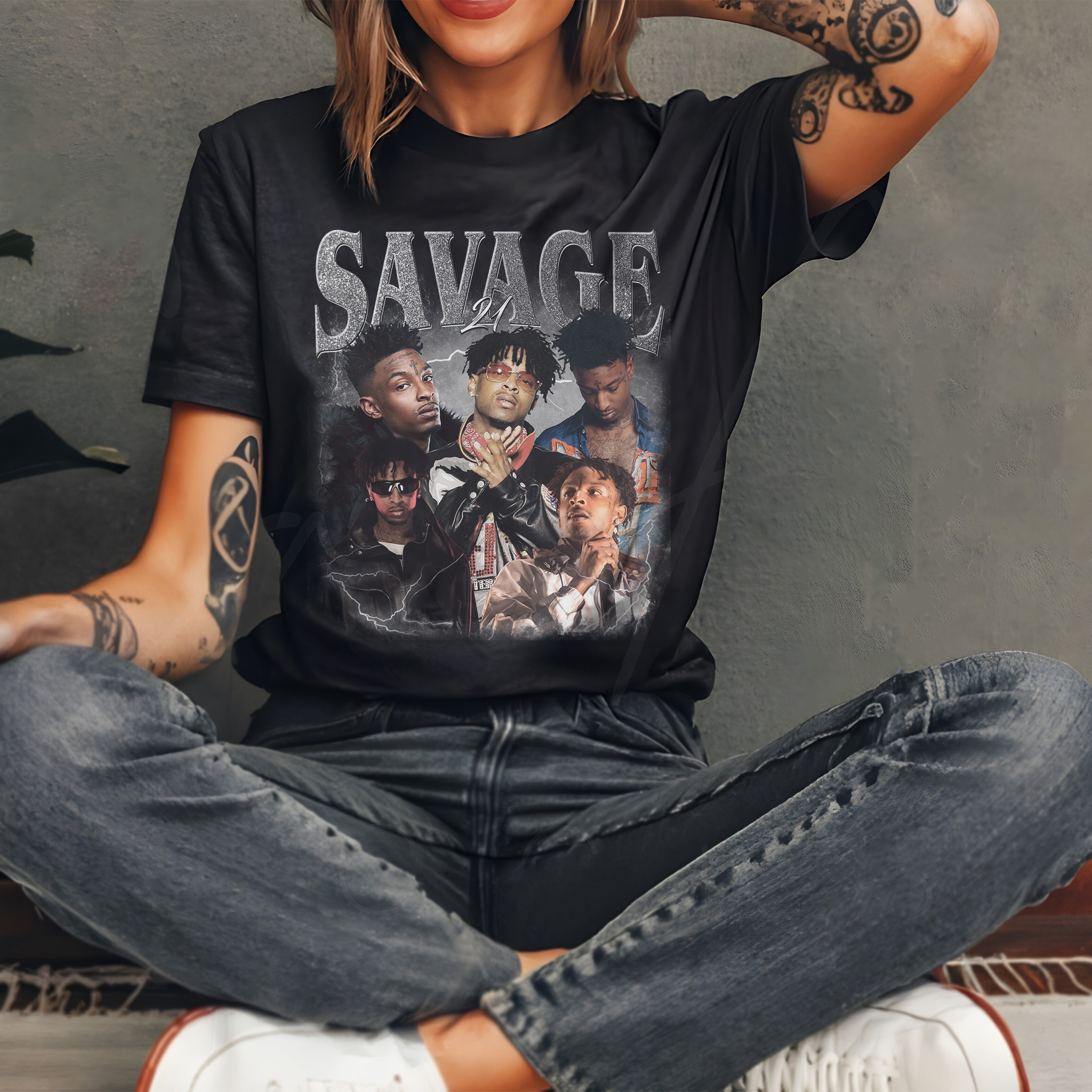 21 Savage Graphic Music T-Shirt – Perfect for Concert and Tour Fans