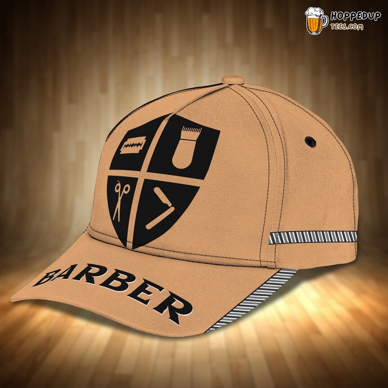 3D Barber Print Baseball Cap Unique Profession Design Gift Men Women Barber