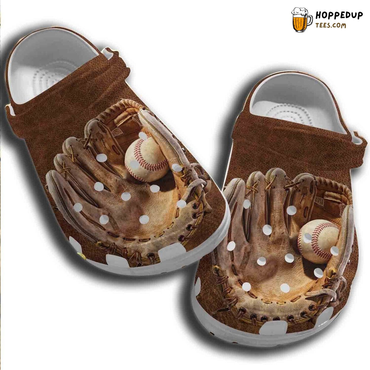 3D Baseball Ball Gloves Player Theme Shoes Clogs Batter Funny Custom