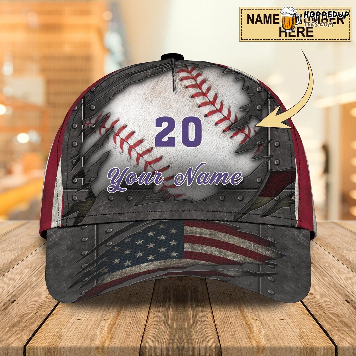 3D Classic Baseball Cap Personalized Name Sports Enthusiast Unique Hat Wear