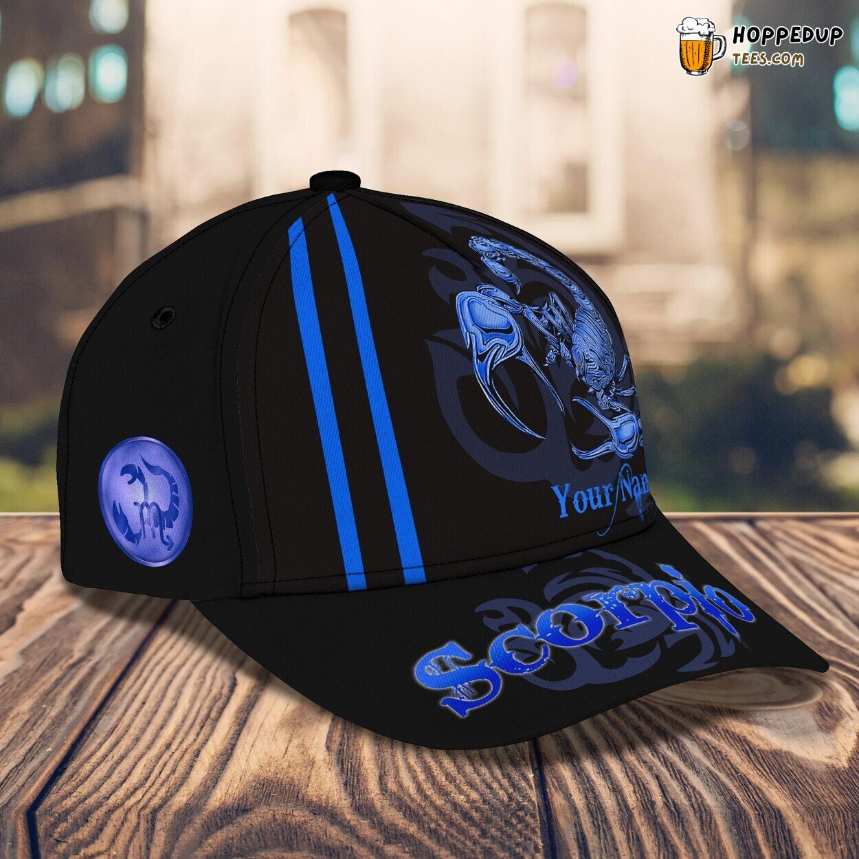 3D Classic Blue Scorpio Cap Zodiac Design Personalized Name Unique Hat 3D Classic Blue Scorpio Cap Zodiac Design Personalized Name Unique Hat