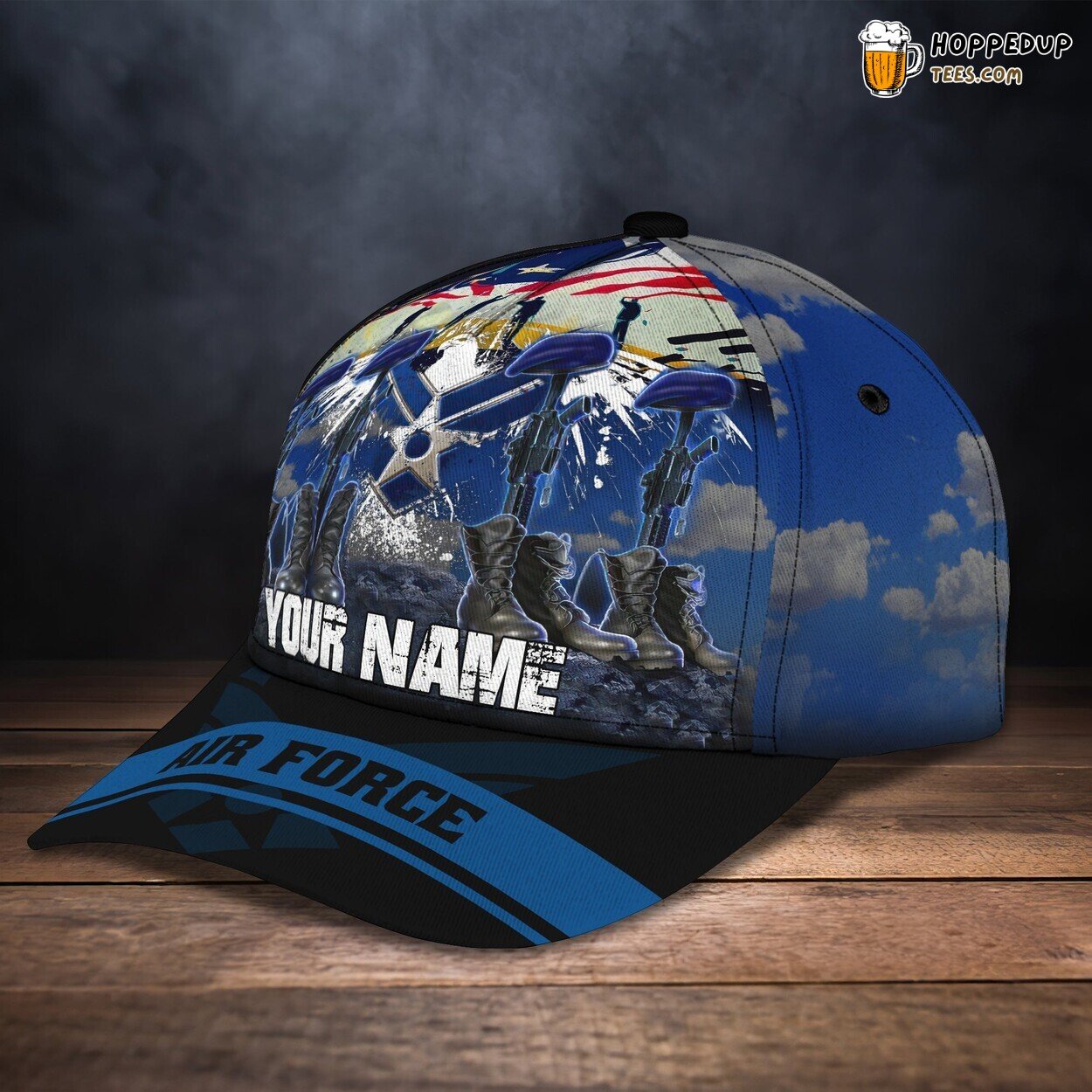 3D Classic Cap Air Force Tribute Personalized Name Honor Service Hat 3D Classic Cap Air Force Tribute Personalized Name Honor Service Hat