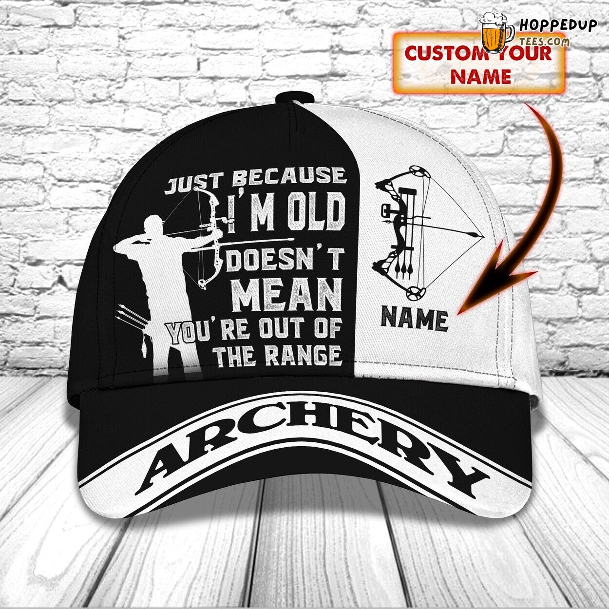 3D Classic Cap Archery Mastery Passionate Personalized Name Hat Tribute