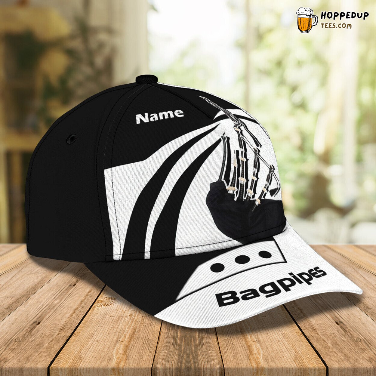 3D Classic Cap Bagpipes Personalized Name Unique Stylish Premium Look Trend
