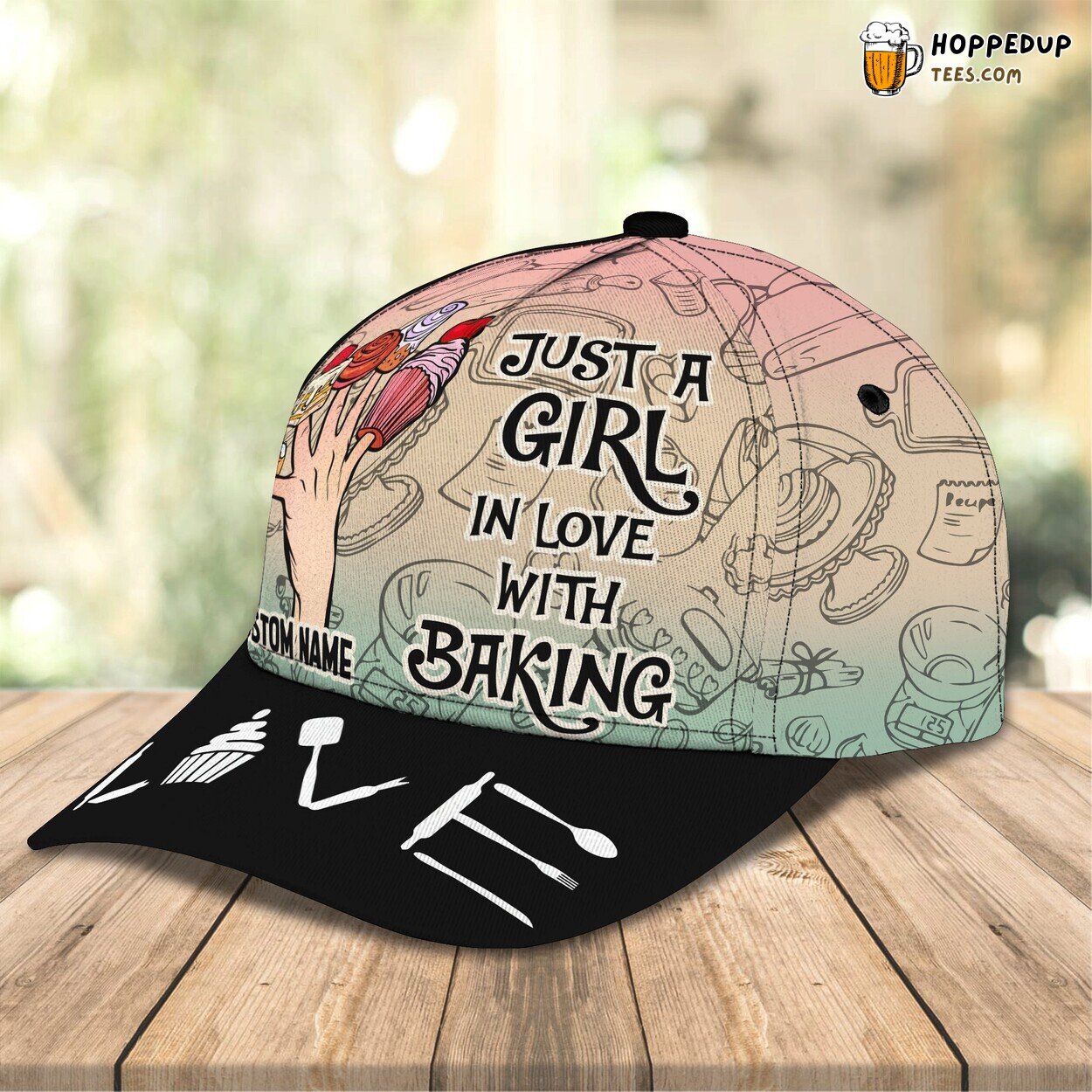 3D Classic Cap Baker Design Personalized Name Unique Hat Experience