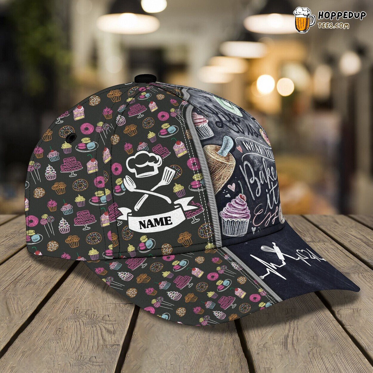 3D Classic Cap Baker Mastery Personalized Name Culinary Art Hat Tribute 3D Classic Cap Baker Mastery Personalized Name Culinary Art Hat Tribute