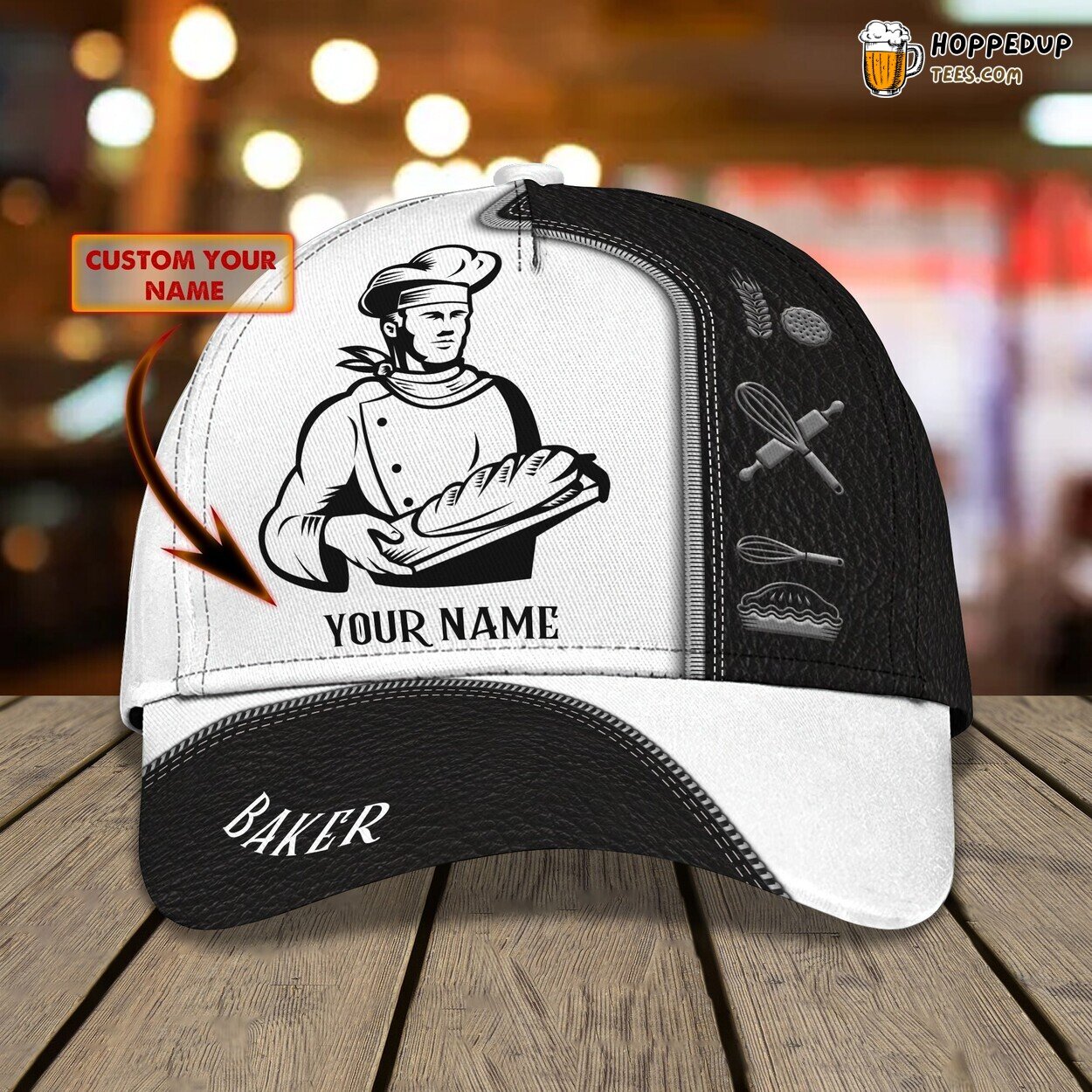 3D Classic Cap Baker’s Dream Personalized Name Unique Hat Design