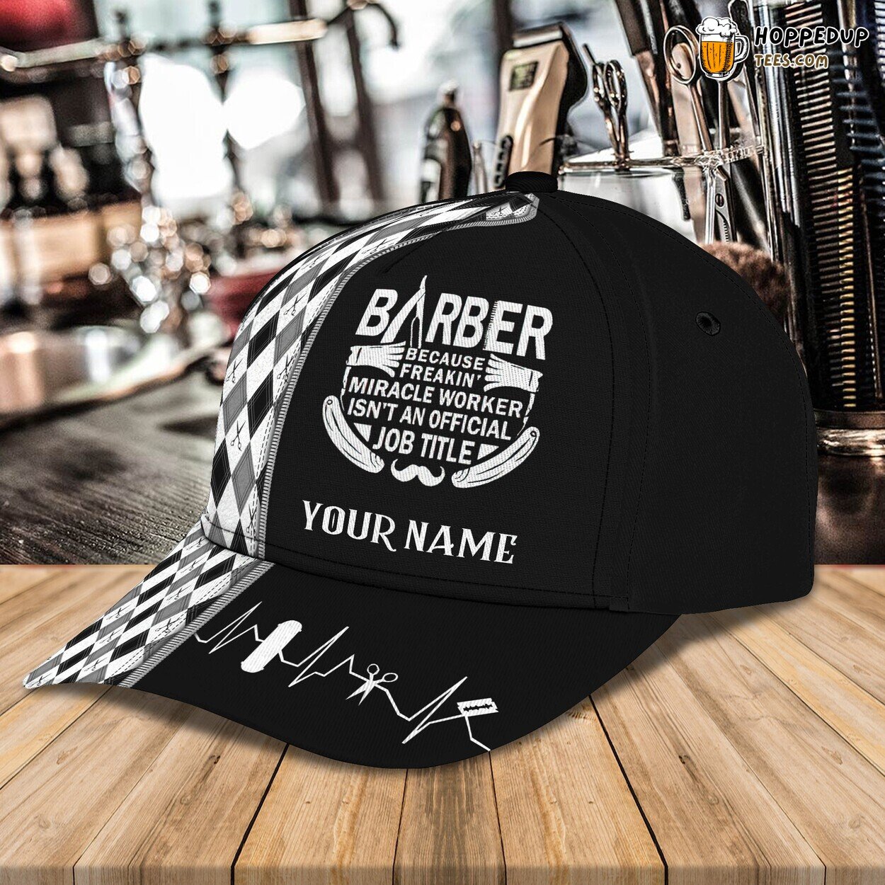 3D Classic Cap Barber Craftsmanship Personalized Name Unique Hat Tribute 3D Classic Cap Barber Craftsmanship Personalized Name Unique Hat Tribute