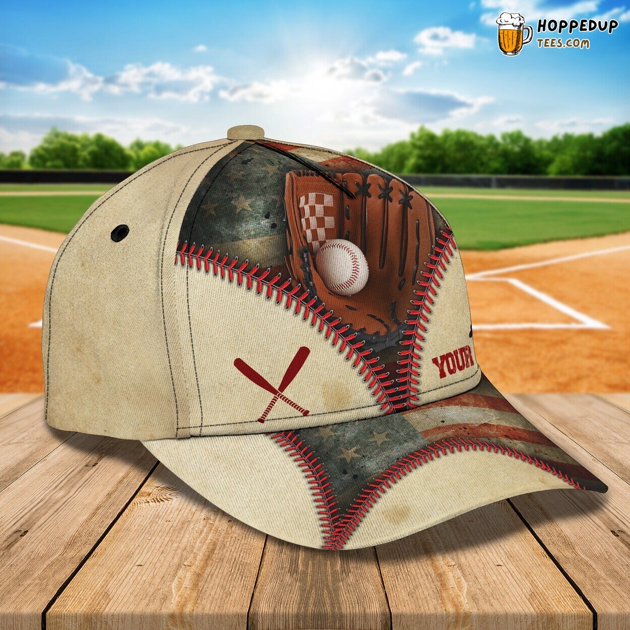 3D Classic Cap Baseball Enthusiast Distinct Design Personalized Name Hat