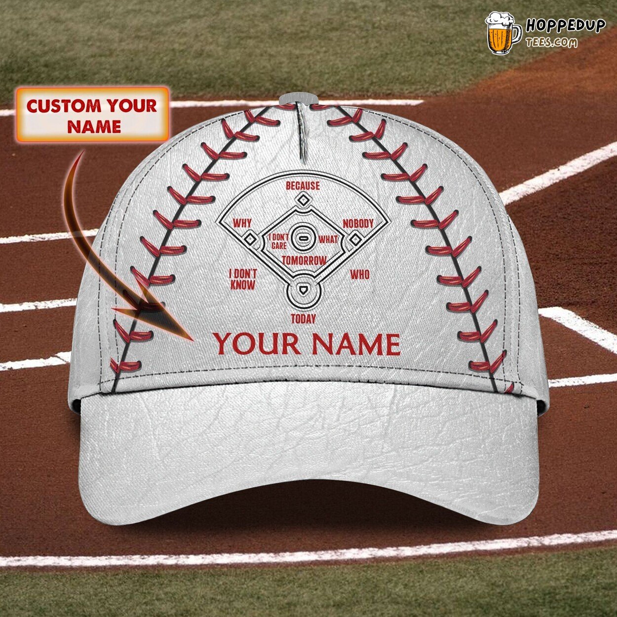 3D Classic Cap Baseball Enthusiast Personalized Name Unique Hat Distinct Design