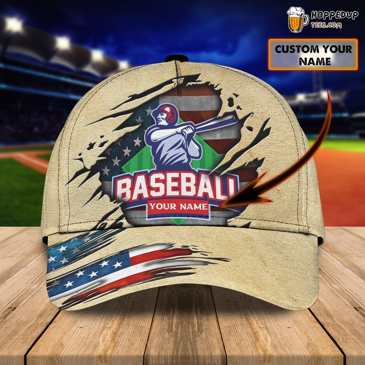 3D Classic Cap Baseball Lover Distinct Design Personalized Name Unique Hat