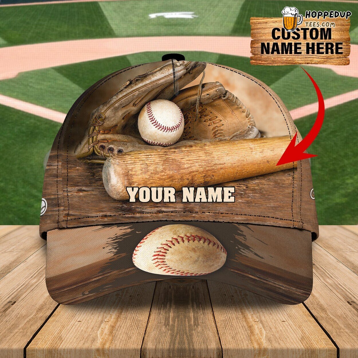 3D Classic Cap Baseball Passion Personalized Name Classic Hat Unique Tribute