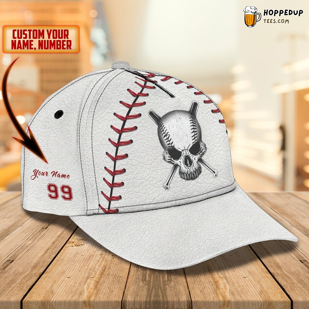 3D Classic Cap Baseball Player Passion Distinct Design Personalized Name Hat