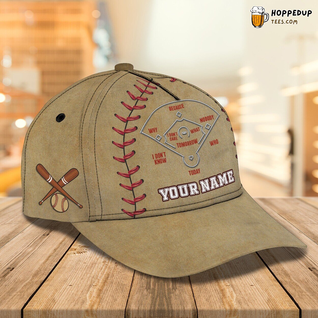 3D Classic Cap Baseball Player’s Spirit Personalized Name Unique Hat Design
