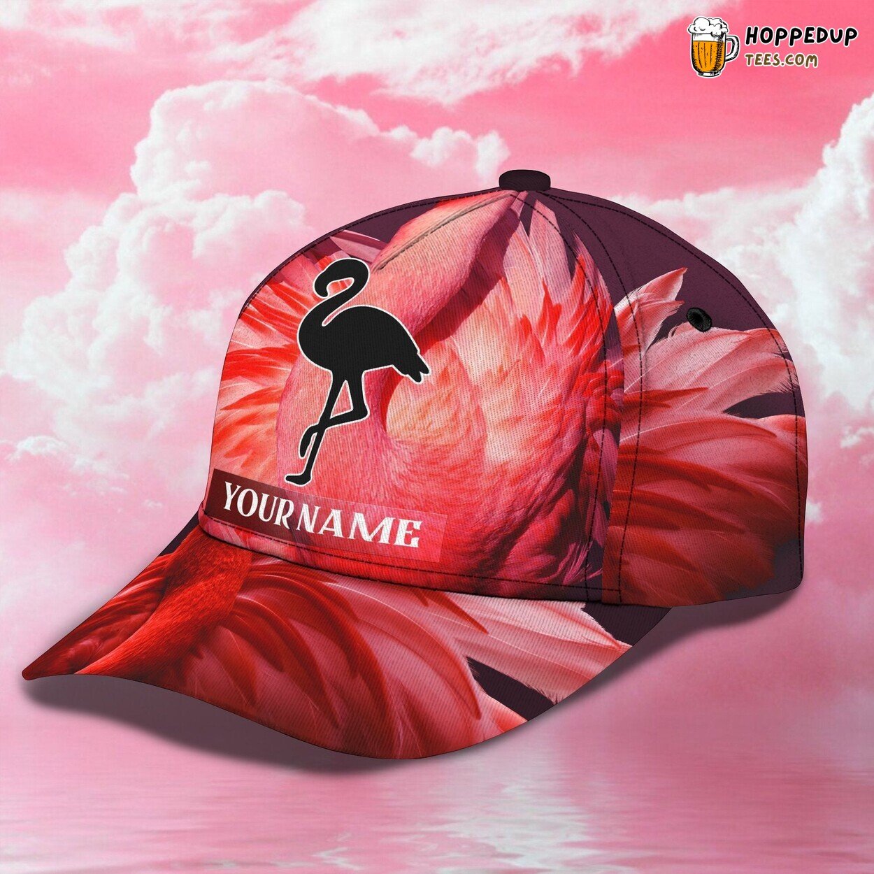 3D Classic Cap Beautiful Flamingo Lovers Personalized Name Hat Unique Design
