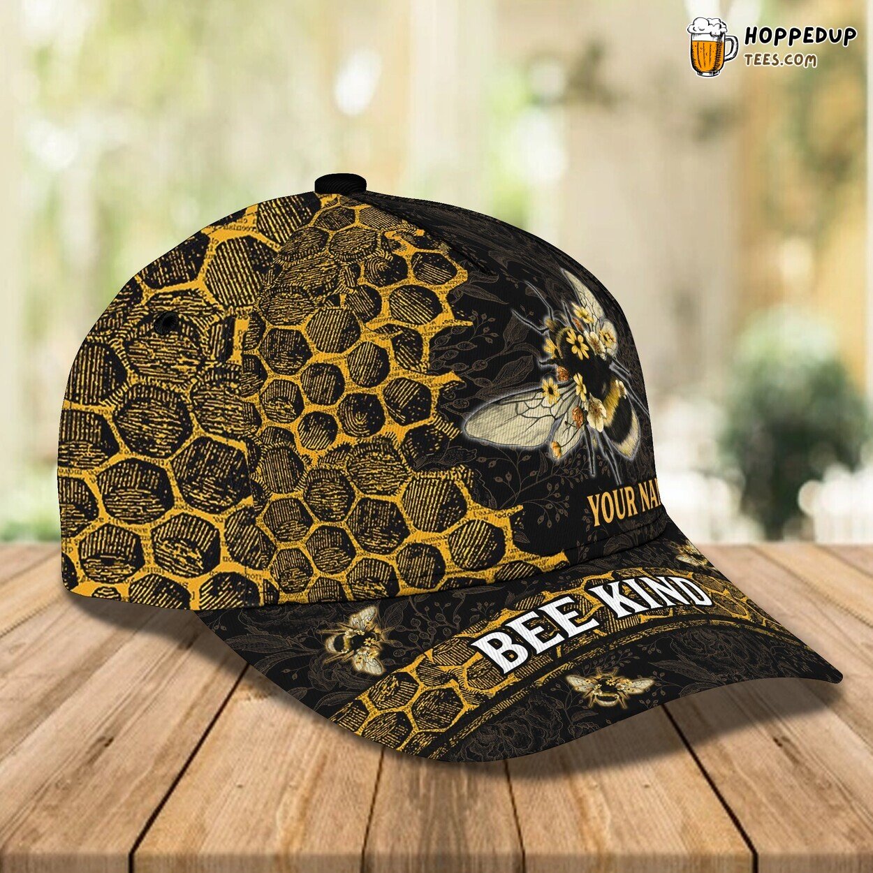3D Classic Cap Bee Nature Lover Personalized Name Unique Design Hat 3D Classic Cap Bee Nature Lover Personalized Name Unique Design Hat