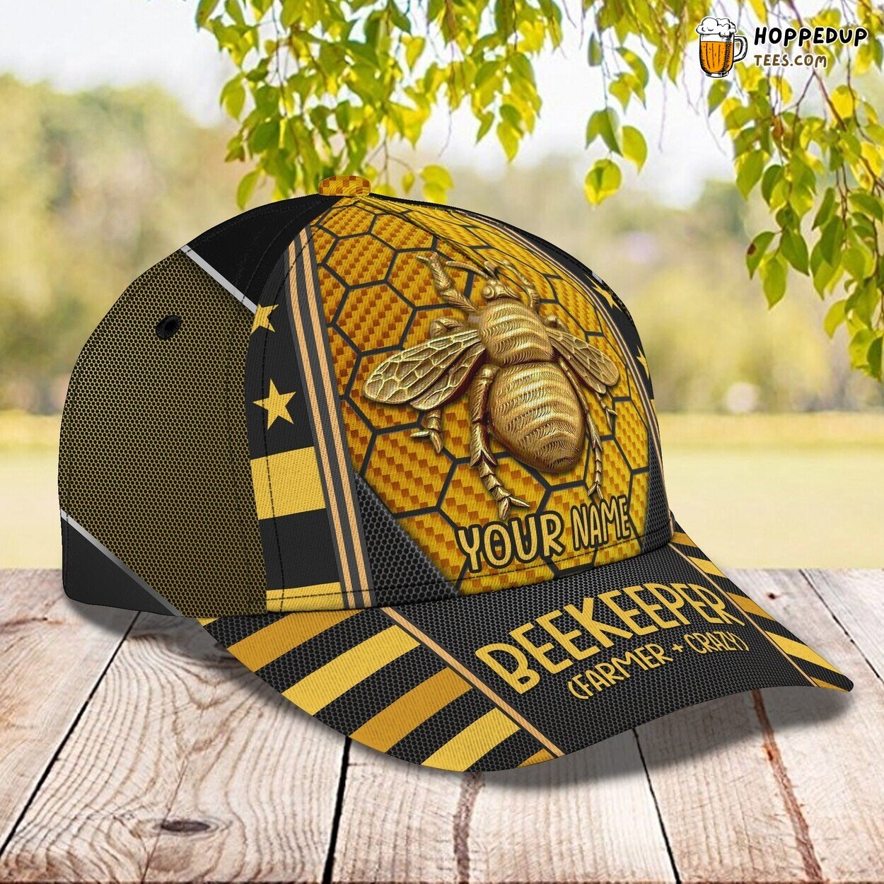 3D Classic Cap Beekeeper’s Passion Personalized Name Unique Hat Design