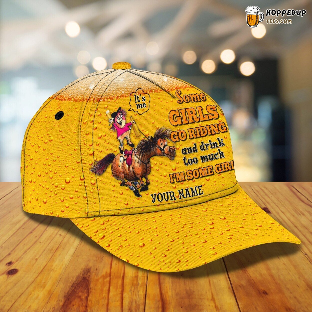 3D Classic Cap Beer Personalized Name Design Exclusive Elegant Styling