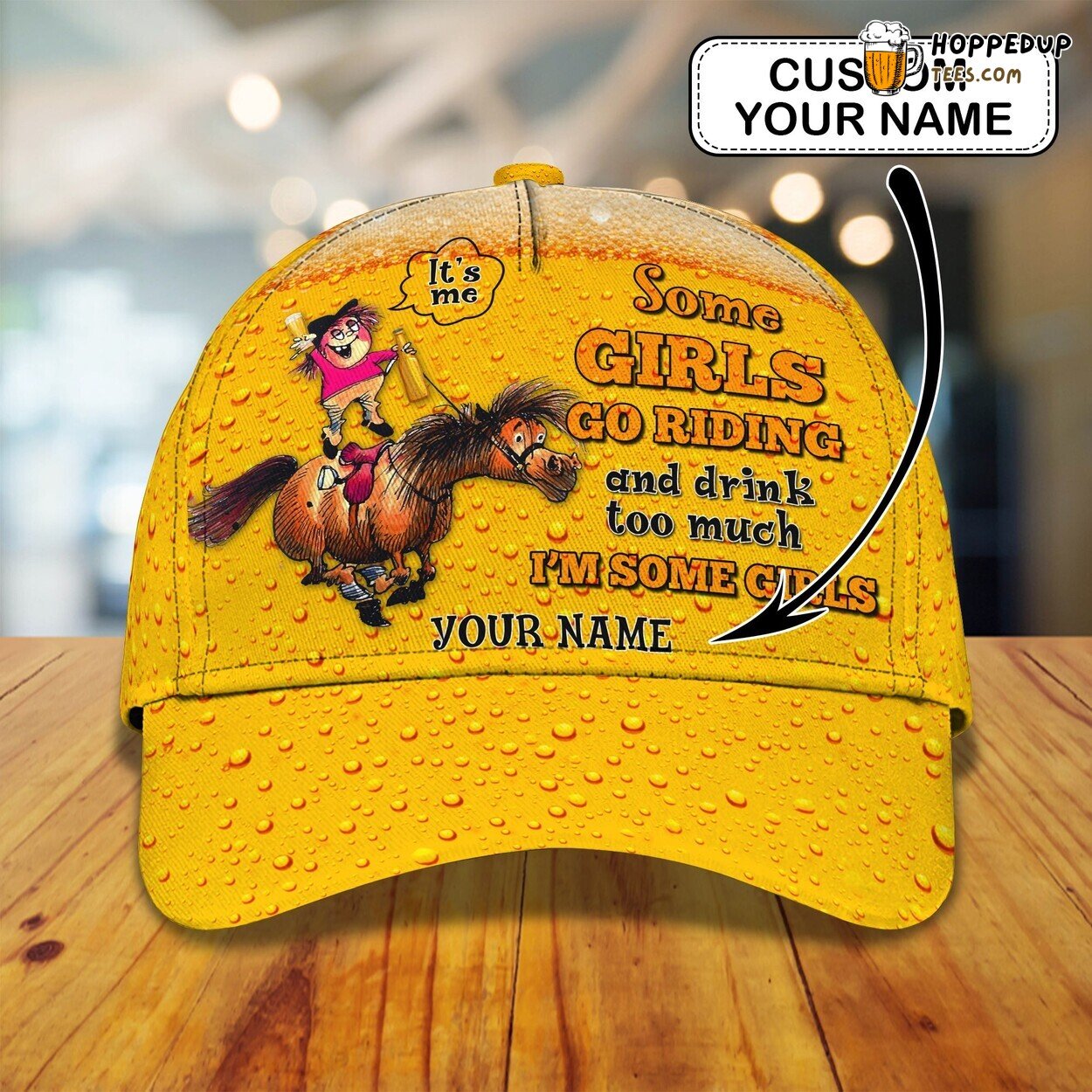 3D Classic Cap Beer Personalized Name Design Exclusive Elegant Styling