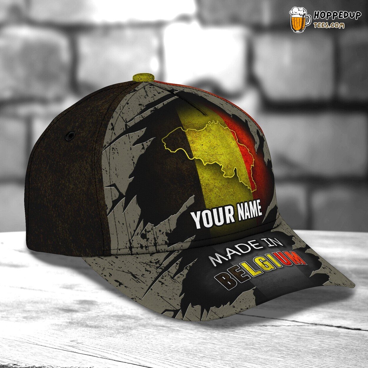 3D Classic Cap Belgium Pride Personalized Name Classic Hat Unique Experience