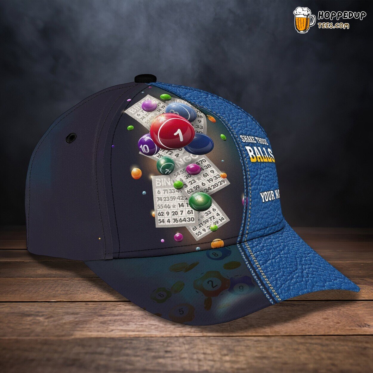 3D Classic Cap Bingo Enthusiast Personalized Name Classic Hat Unique Design
