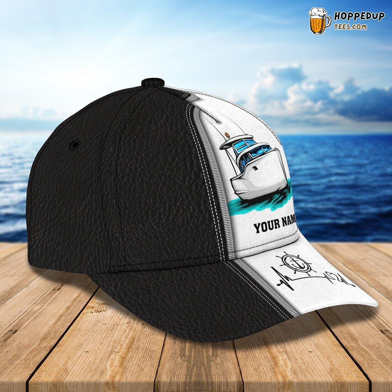 3D Classic Cap Boating Adventure Personalized Name Classic Hat Unique Design