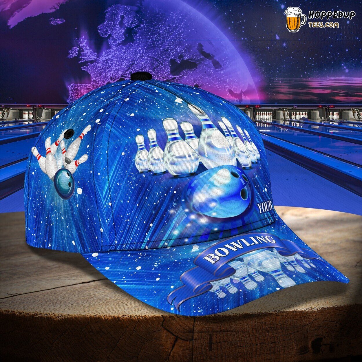 3D Classic Cap Bowling Enthusiast Personalized Name Classic Hat Unique Design 3D Classic Cap Bowling Enthusiast Personalized Name Classic Hat Unique Design
