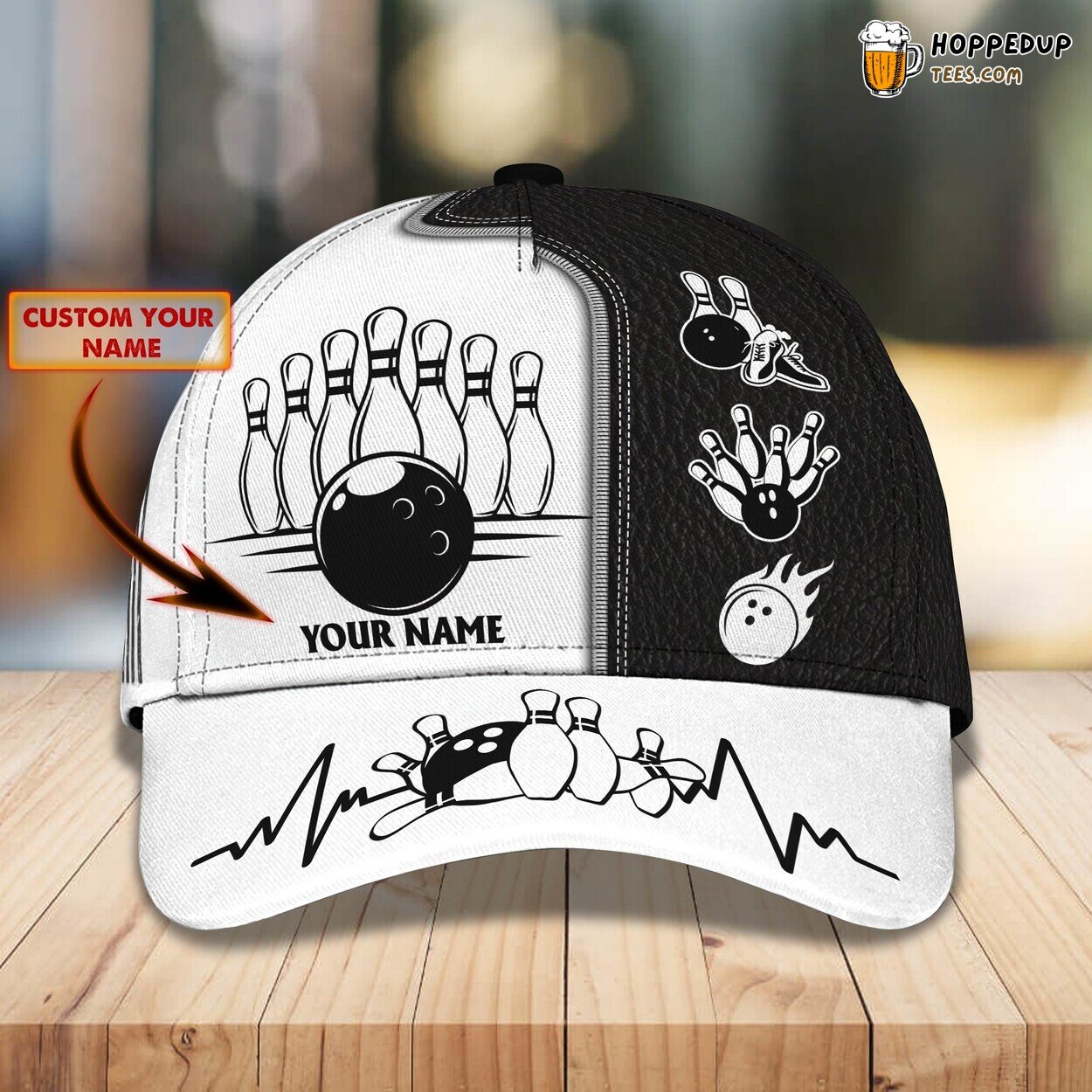 3D Classic Cap Bowling Lovers Personalized Name Stylish Unique Best Choice Design