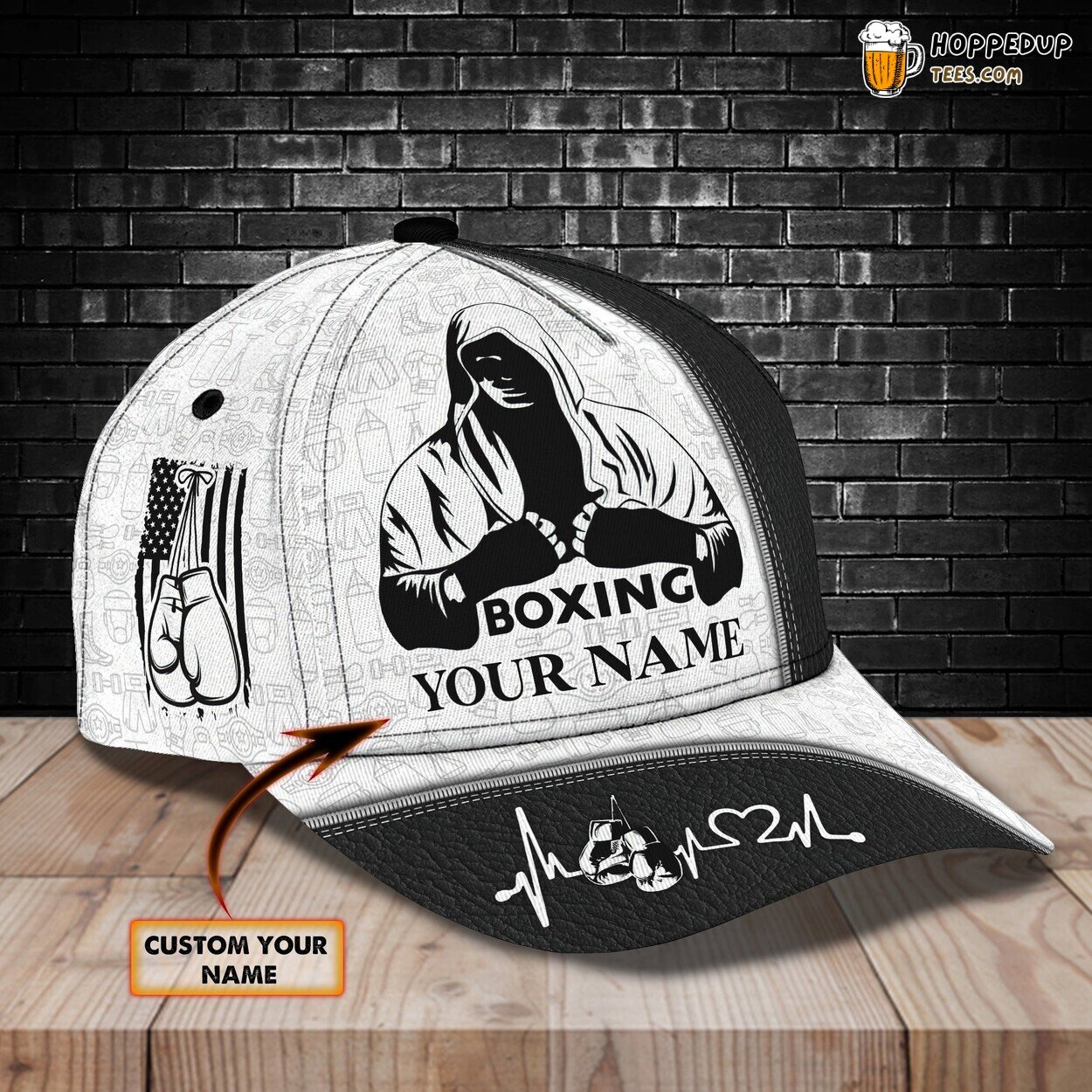 3D Classic Cap Boxing Personalized Name Unique Stylish Premium Quality Design
