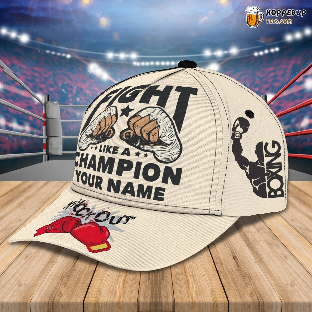 3D Classic Cap Boxing Ring Fighters Personalized Name Classic Hat Unique Series