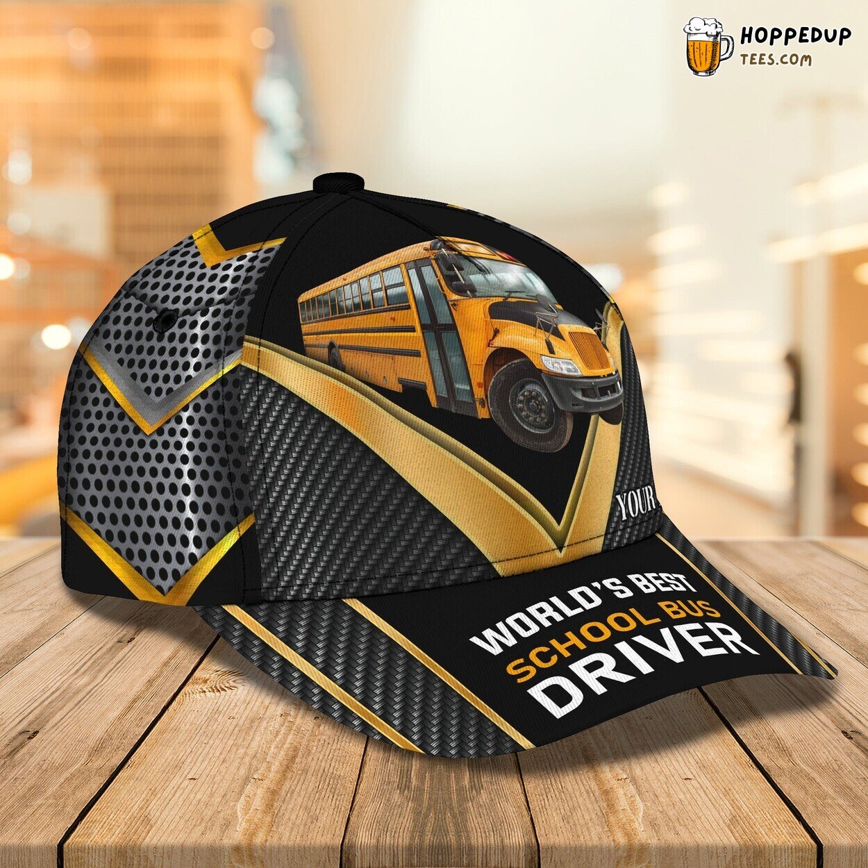 3D Classic Cap Bus Driver Personalized Elegant Unique Name Design Theme