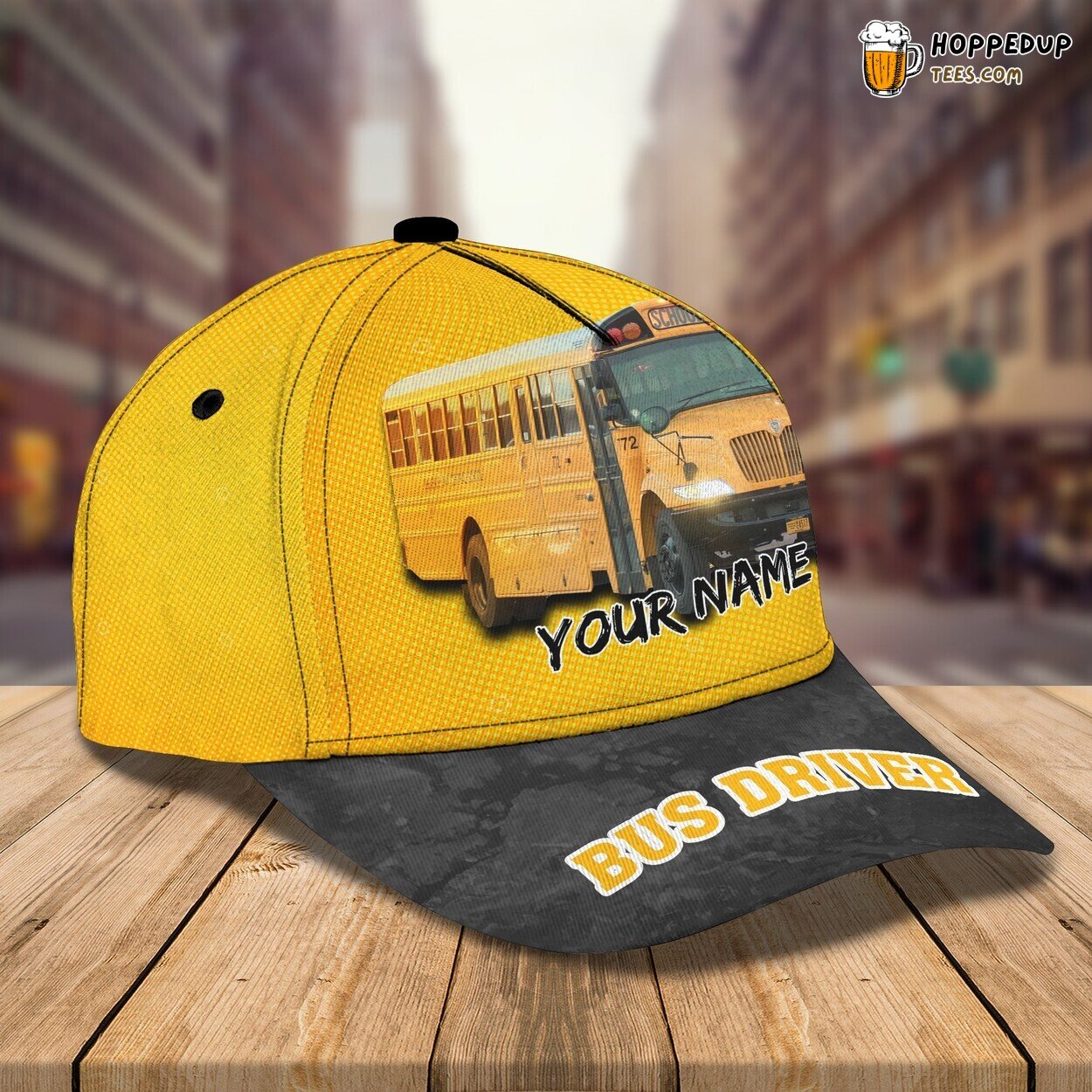 3D Classic Cap Bus Driving Passion Personalized Name Unique Design Hat
