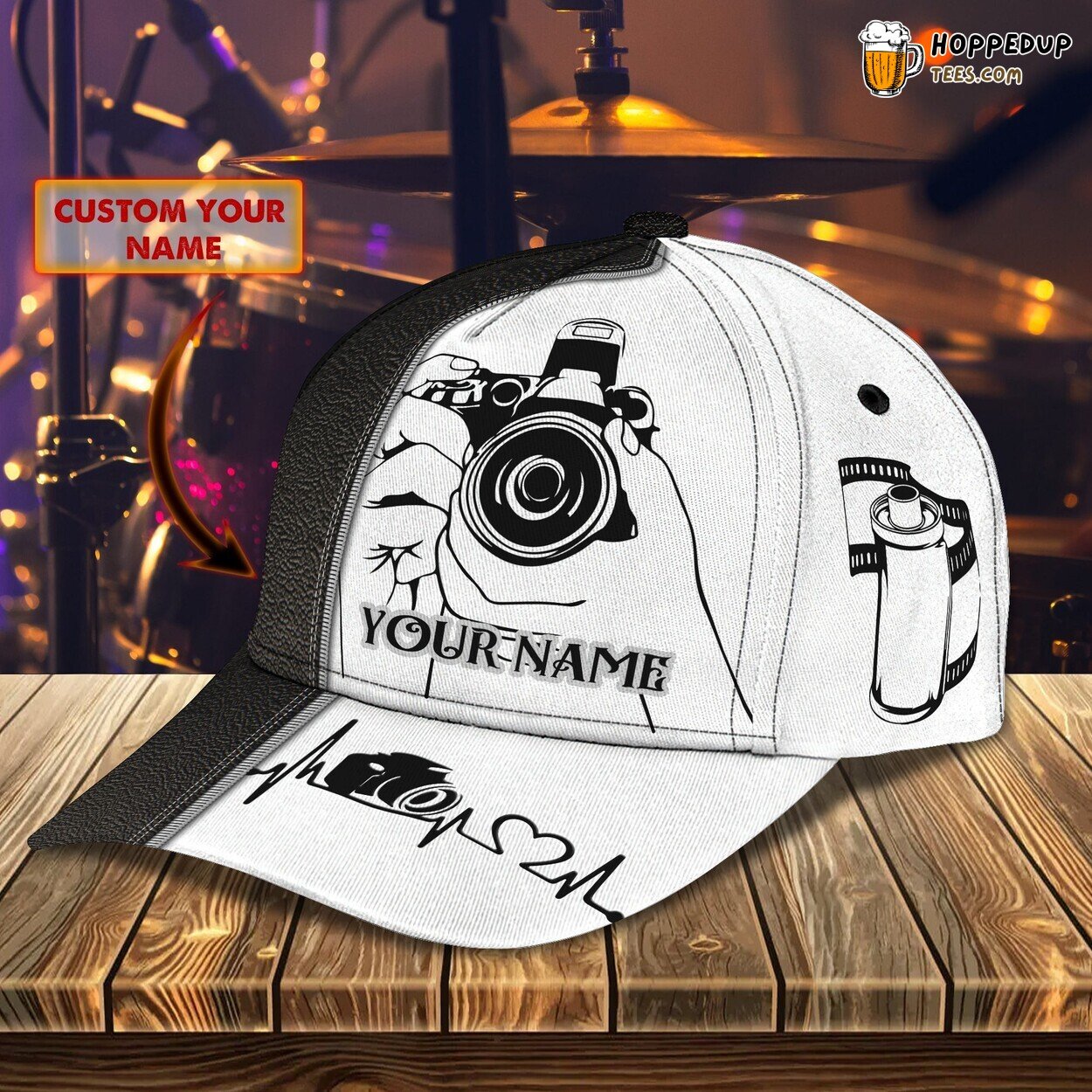 3D Classic Cap Camera Enthusiast Series Personalized Name Hat Unique Experience