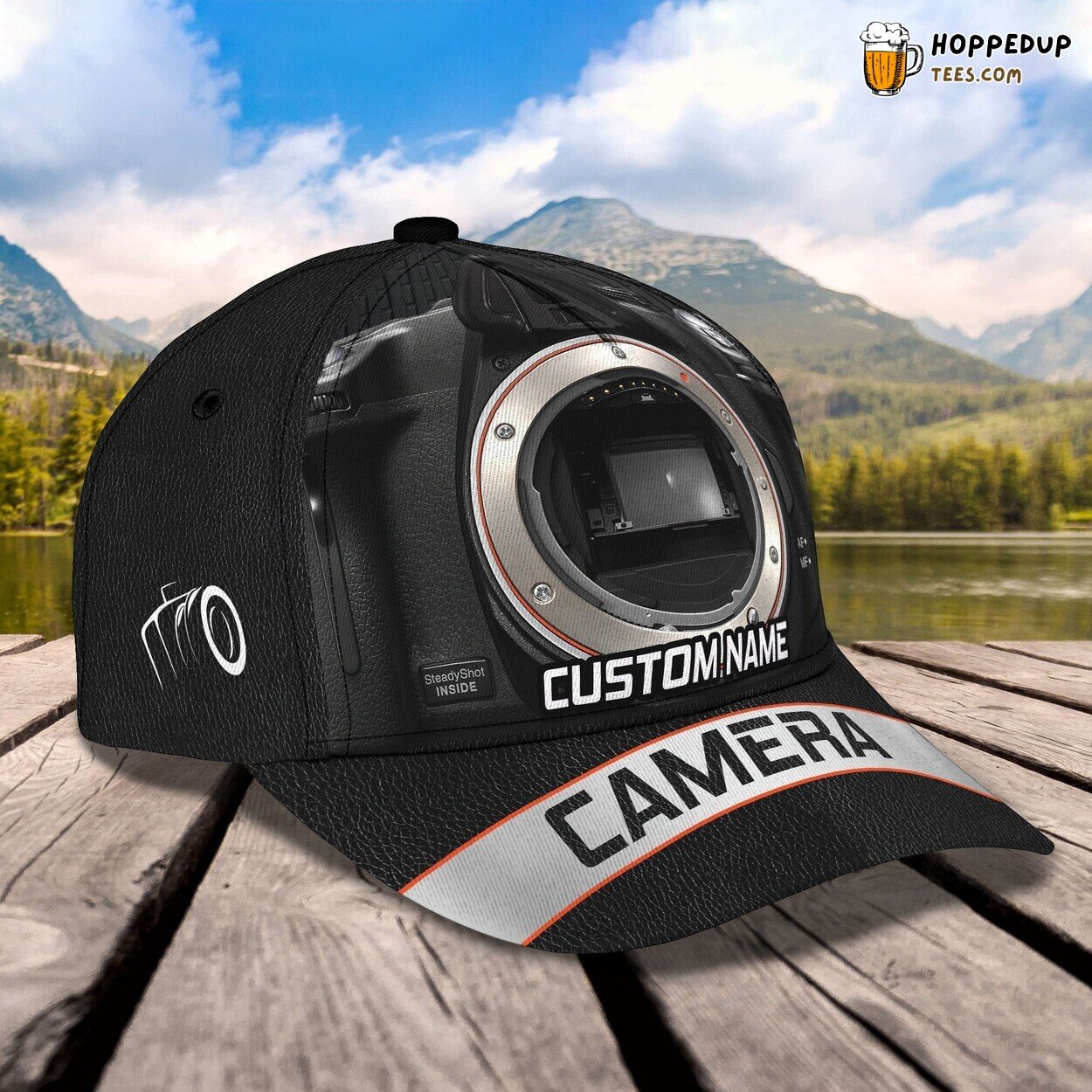 3D Classic Cap Camera Enthusiasts Personalized Name Classic Hat Unique Design