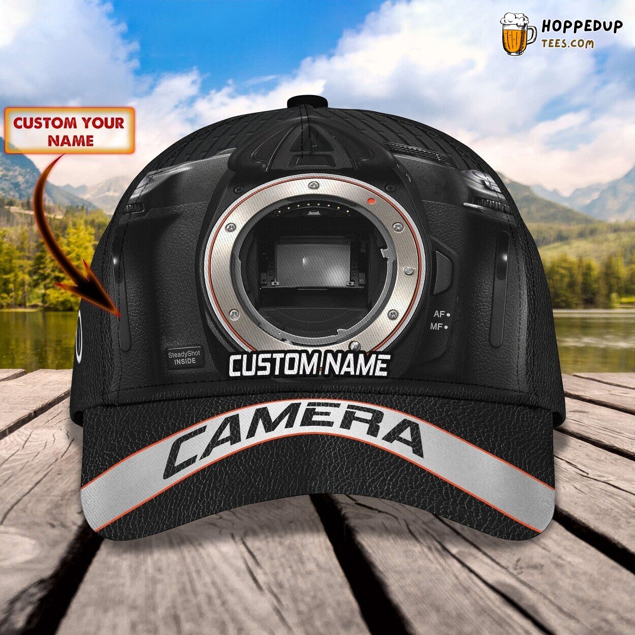 3D Classic Cap Camera Enthusiasts Personalized Name Classic Hat Unique Design