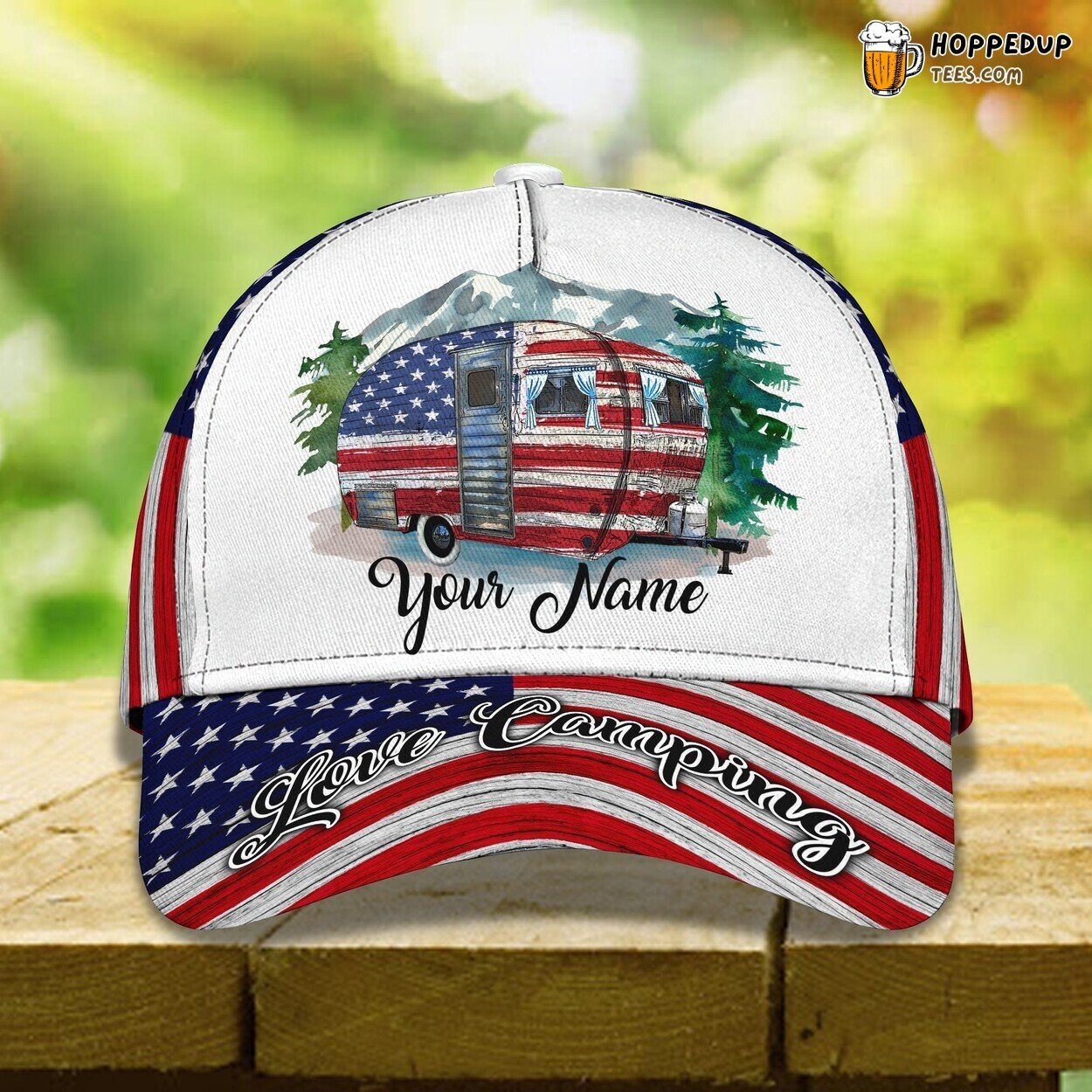 3D Classic Cap Camping Love Personalized Name Classic Hat Unique Series 3D Classic Cap Camping Love Personalized Name Classic Hat Unique Series