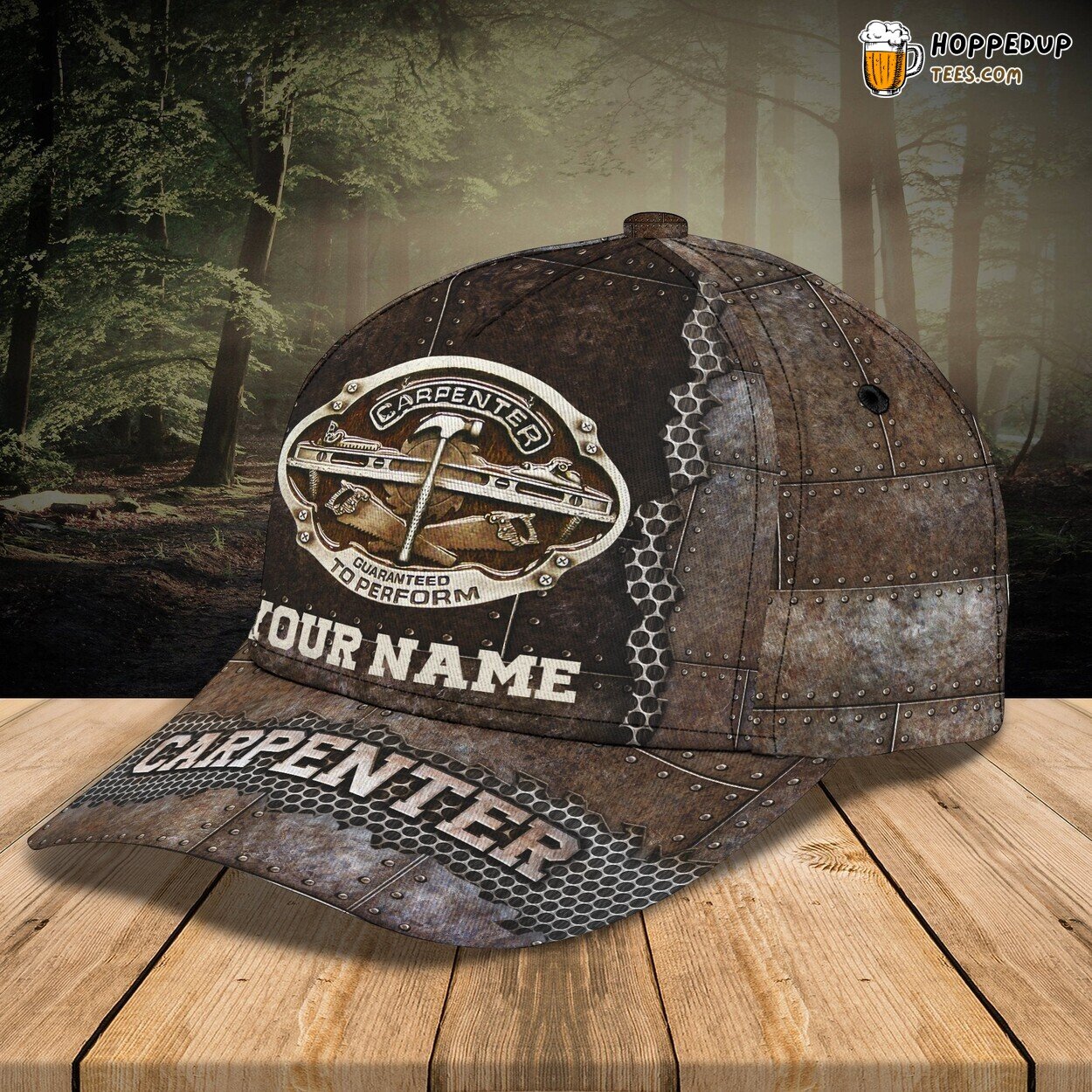 3D Classic Cap Carpenter Woodwork Personalized Name Classic Hat Unique Series