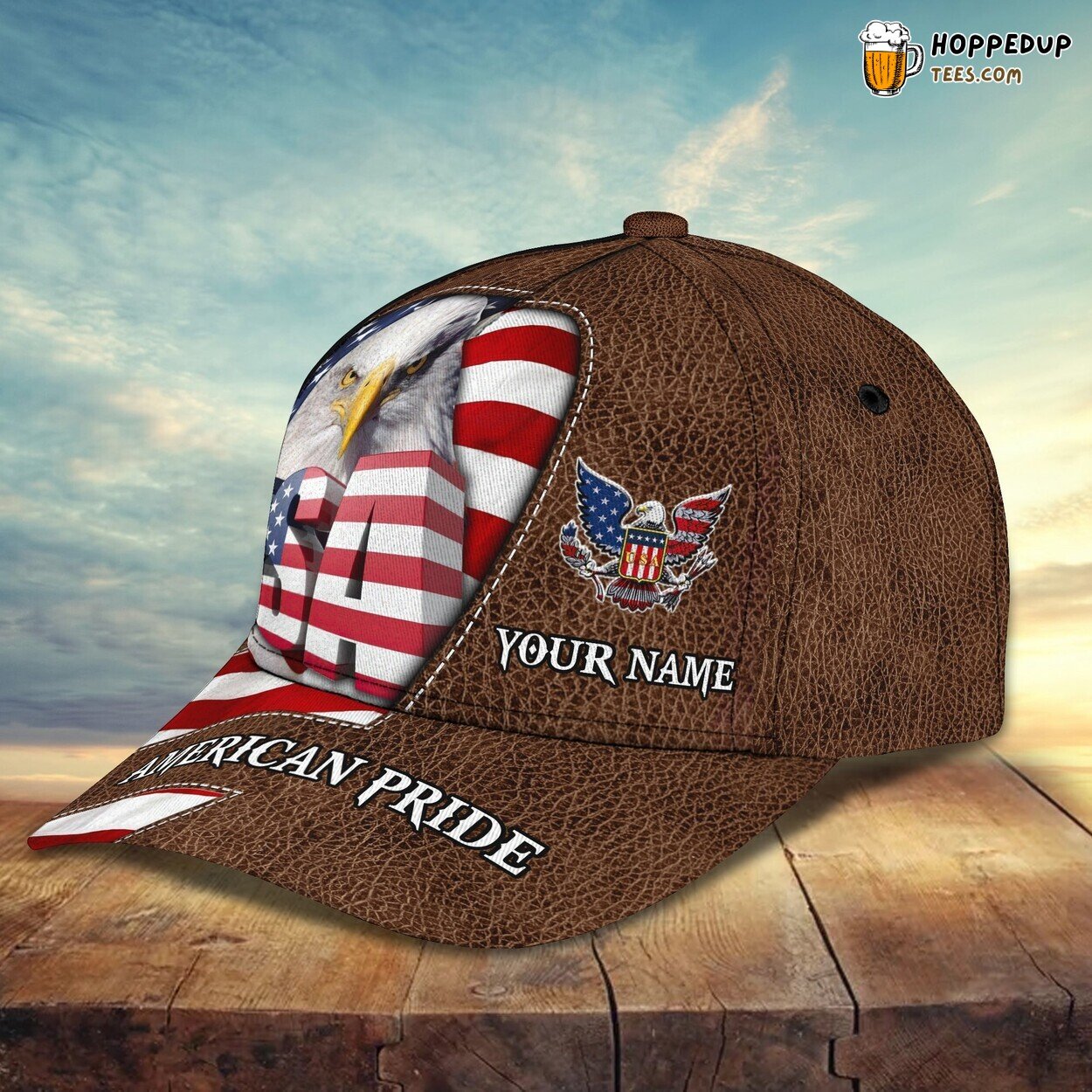 3D Classic Cap Celebrating American Pride Personalized Name Hat Tribute