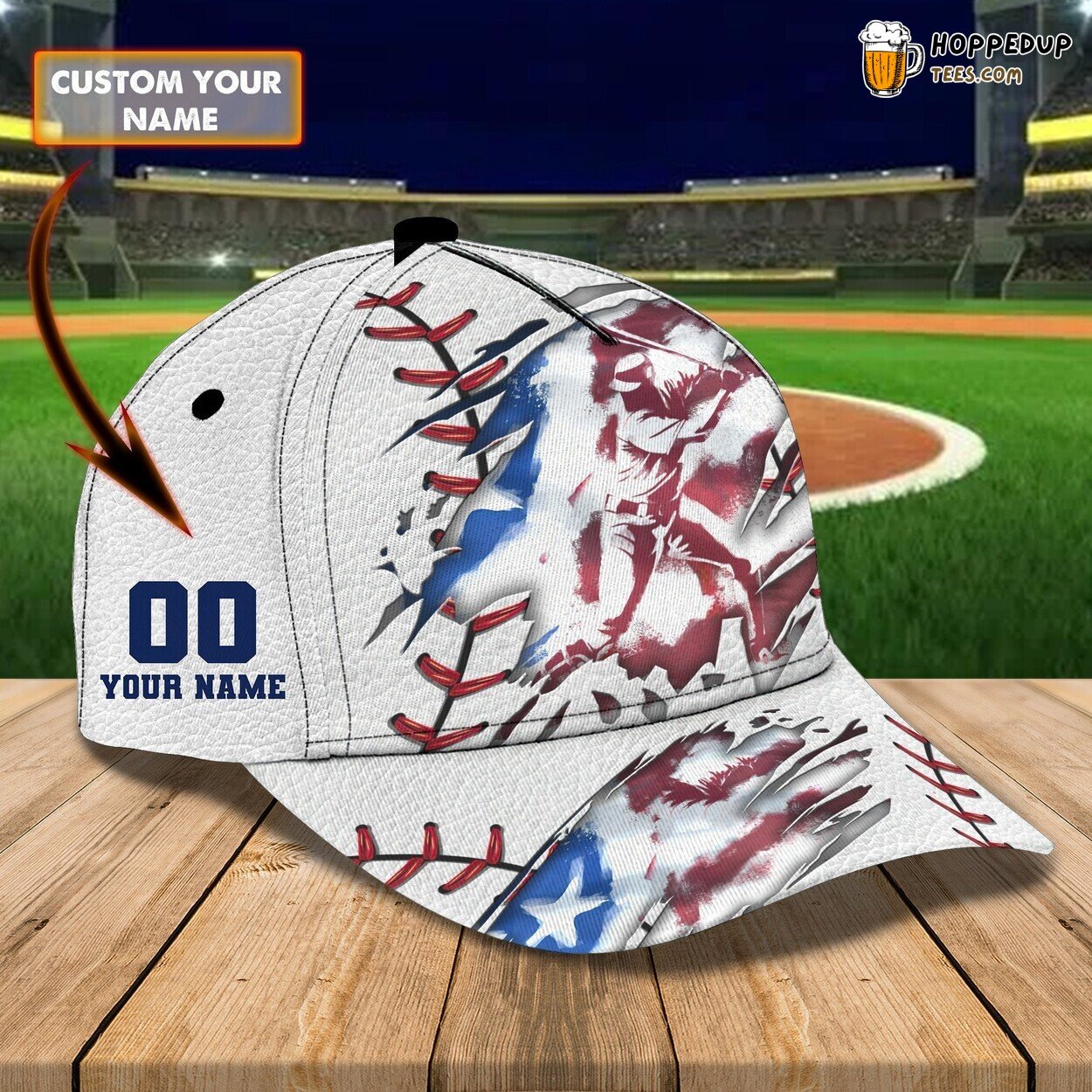 3D Classic Cap Celebrating Baseball Custom Name Hat Unique Design Series