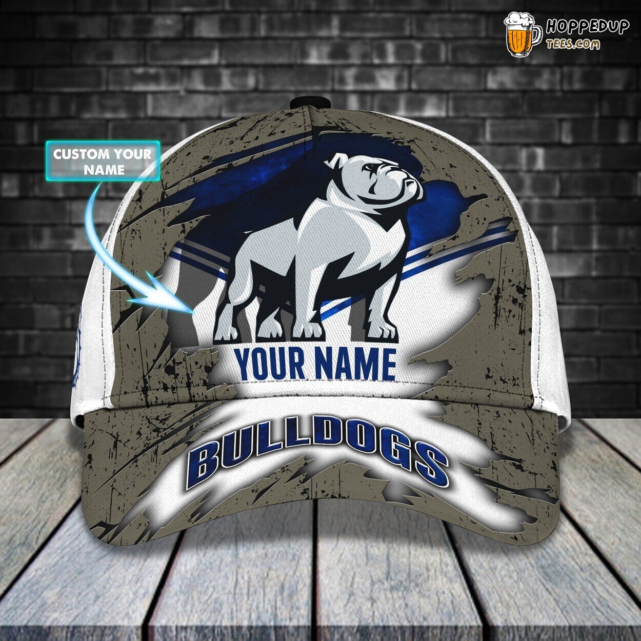 3D Classic Cap Celebrating Bulldogs Spirit Personalized Name Hat Tribute