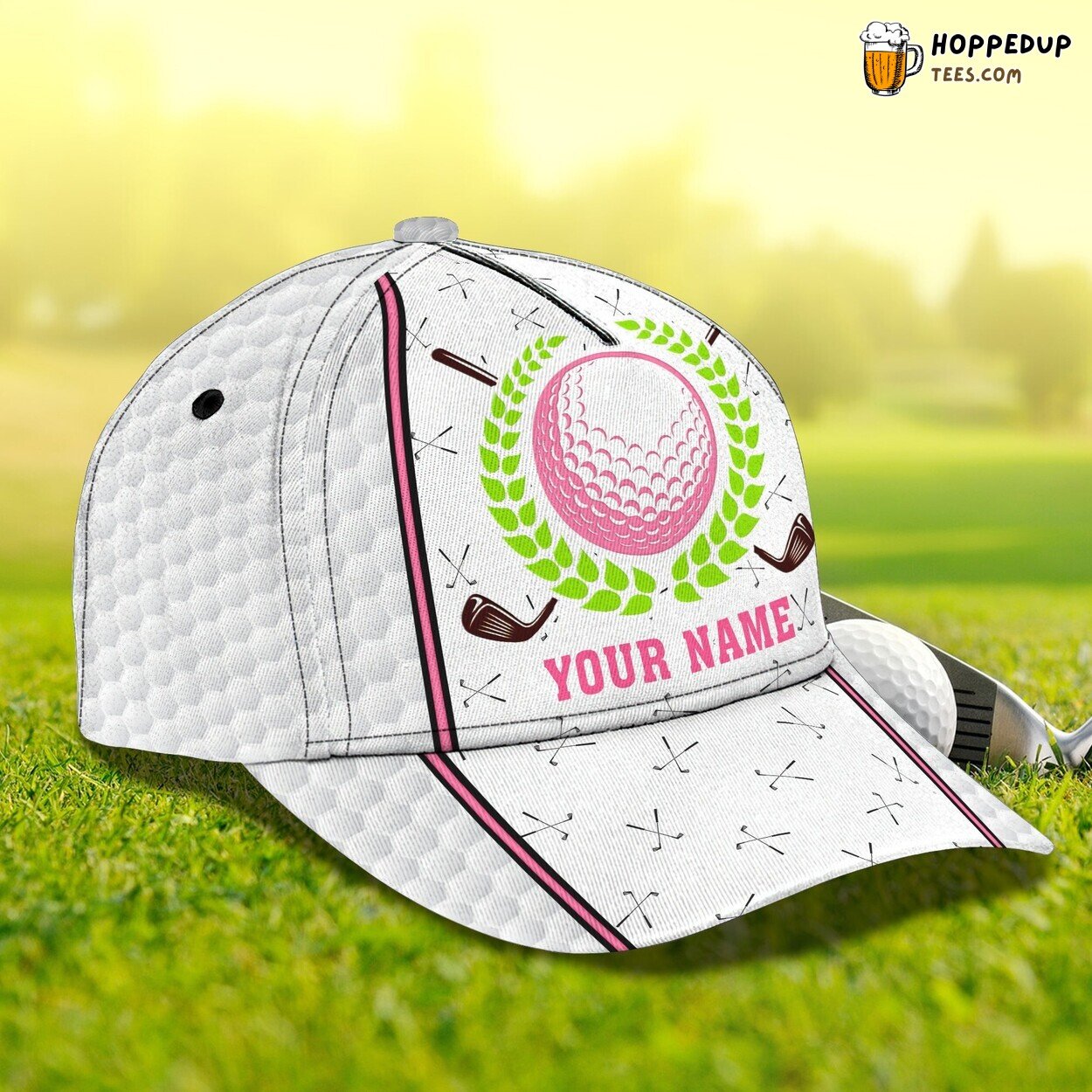 3D Classic Cap Celebrating Golf Tournament Personalized Name Signature Hat