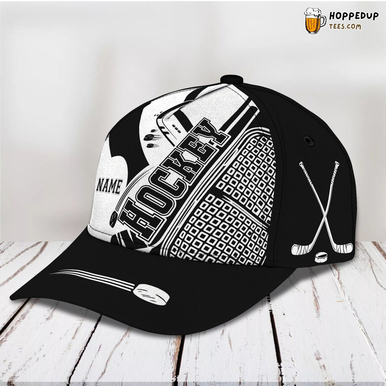 3D Classic Cap Celebrating Hockey Passion Personalized Name Hat Experience