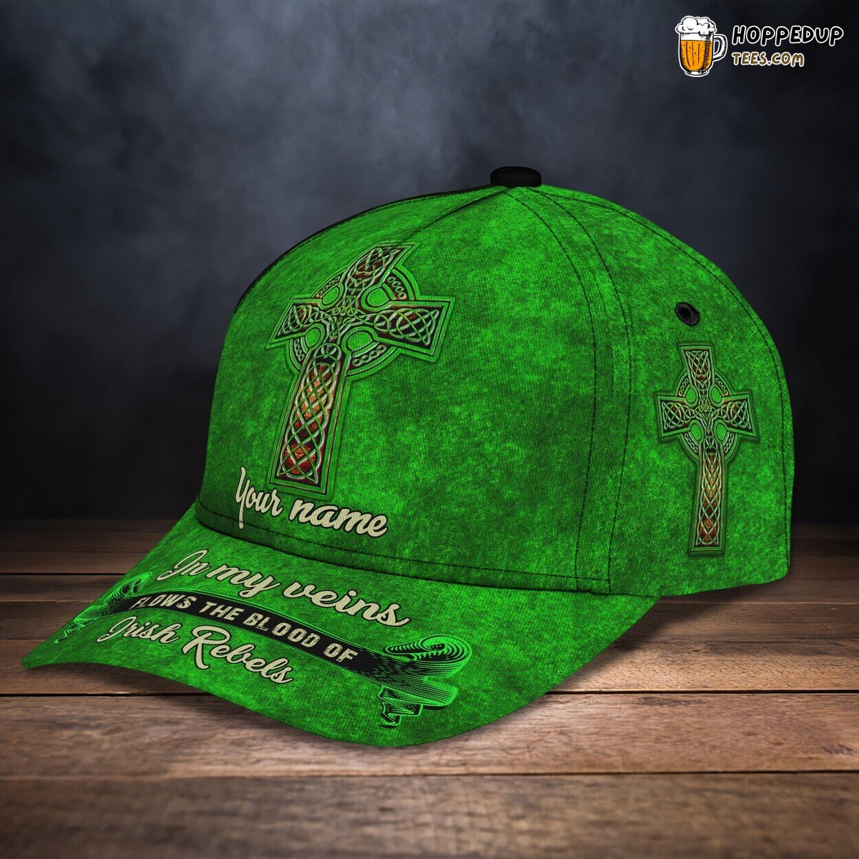3D Classic Cap Celebrating Irish Pride Personalized Name Unique Hat 3D Classic Cap Celebrating Irish Pride Personalized Name Unique Hat