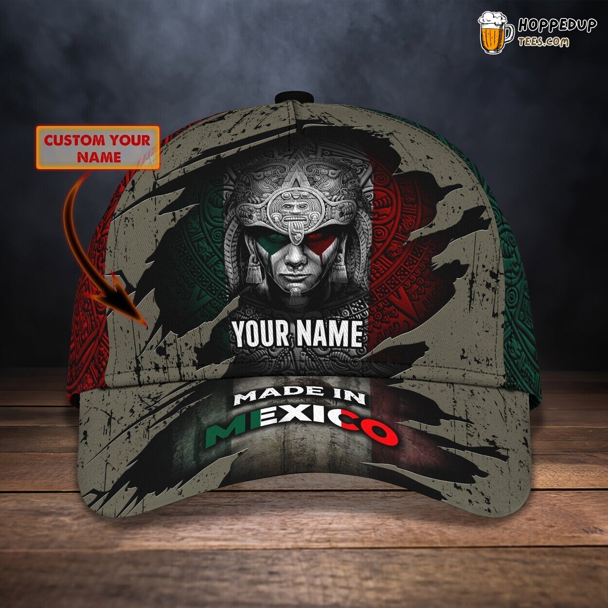 3D Classic Cap Celebrating Mexico Pride Personalized Name Hat Experience