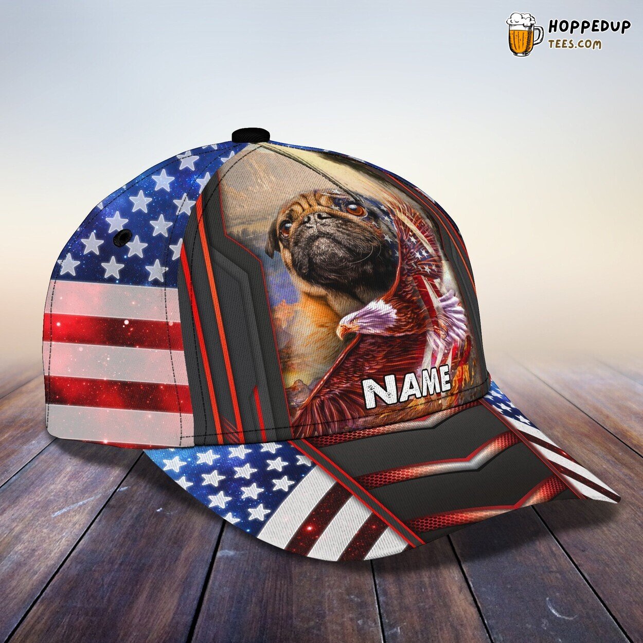3D Classic Cap Celebrating My Pug Dog Personalized Name Stylish Unique Design 3D Classic Cap Celebrating My Pug Dog Personalized Name Stylish Unique Design