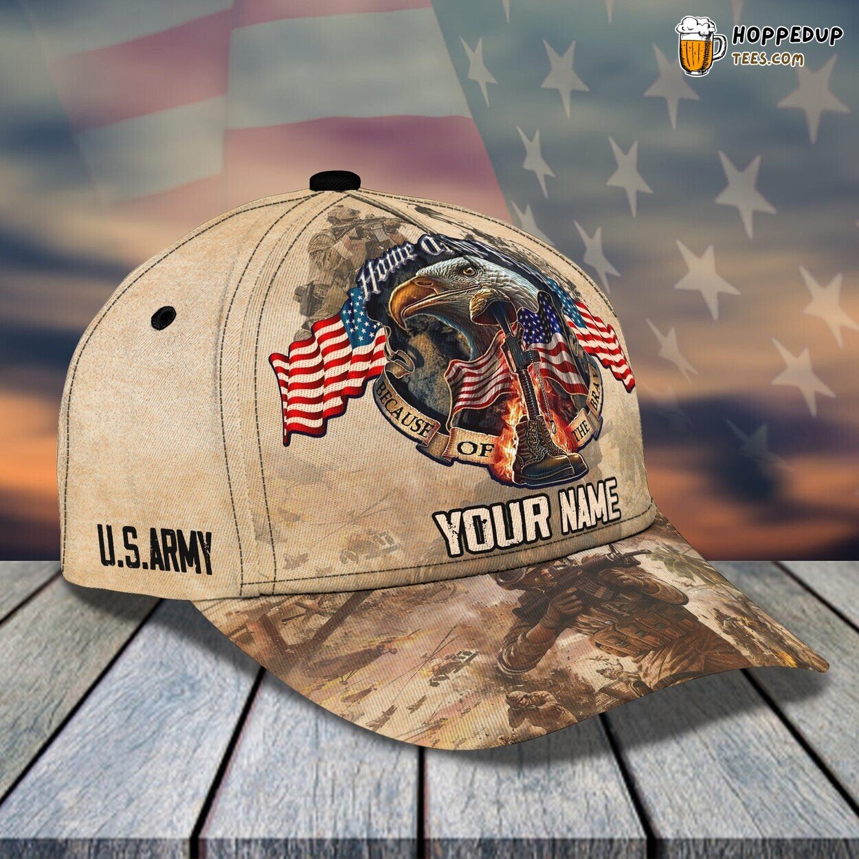 3D Classic Cap Celebrating Our Veterans Personalized Name Hat Tribute 3D Classic Cap Celebrating Our Veterans Personalized Name Hat Tribute